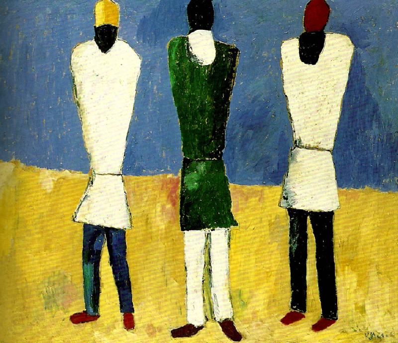 Kazimir Malevich peasants Norge oil painting art